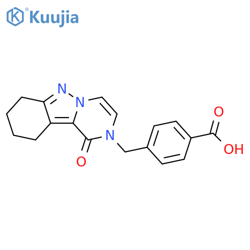 4-(1-Oxo-7,8,9,10-tetrahydropyrazino-1,2-bindazol-2(1H)-yl)methylbenzoic acid structure