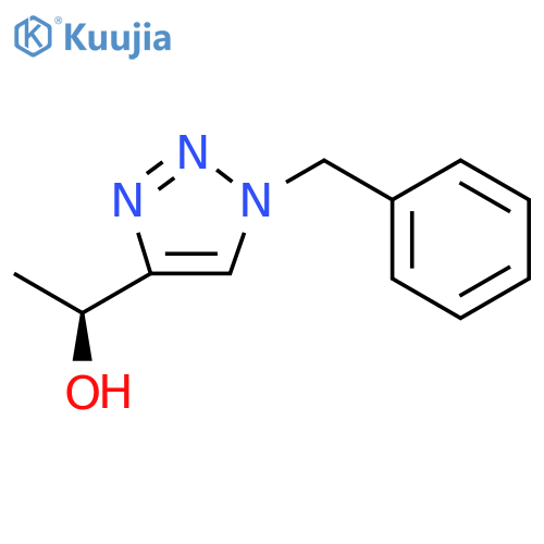 (1S)-1-(1-benzyl-1H-1,2,3-triazol-4-yl)ethan-1-ol structure