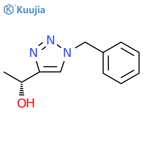 (1R)-1-(1-benzyl-1H-1,2,3-triazol-4-yl)ethan-1-ol structure