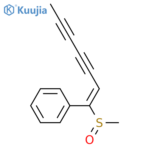 1-(Methylthio)-1-phenyl-1-heptene-3,5-diyne; (E)-form, S-Oxide structure