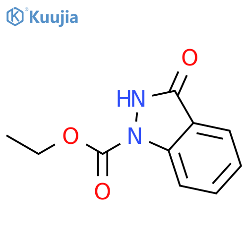 ethyl 3-hydroxy-1H-indazole-1-carboxylate structure