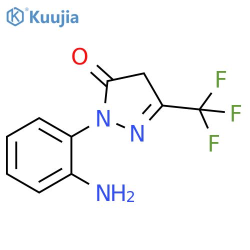 3H-Pyrazol-3-one, 2-(2-aminophenyl)-2,4-dihydro-5-(trifluoromethyl)- structure