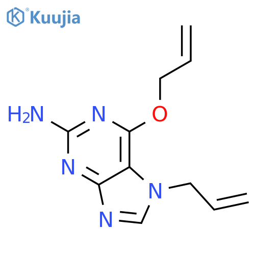 7H-Purin-2-amine, 7-(2-propenyl)-6-(2-propenyloxy)- structure
