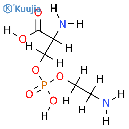D-(+)-(2-Amino-2-carboxy-ethyl)-(2-amino-ethyl)-hydrogenphosphat structure