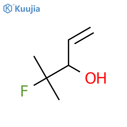 4-fluoro-4-methylpent-1-en-3-ol structure