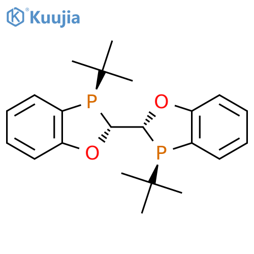 (2R,2'R,3R,3'R)-3,3'-Di-tert-butyl-2,2',3,3'-tetrahydro-2,2'-bibenzo[d][1,3]oxaphosphole structure