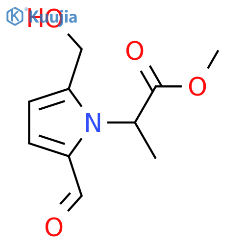 2-[2-Formyl-5-(hydroxymethyl)-1H-pyrrol-1-yl]propanoic acid; (-)-form, Me ester structure
