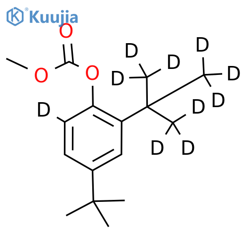 Carbonic Acid 4-(1,1-Dimethylethyl)-6-1,1-di(methyl-d3)ethyl-2,2,2-d3phenyl-2-d Methyl Ester structure