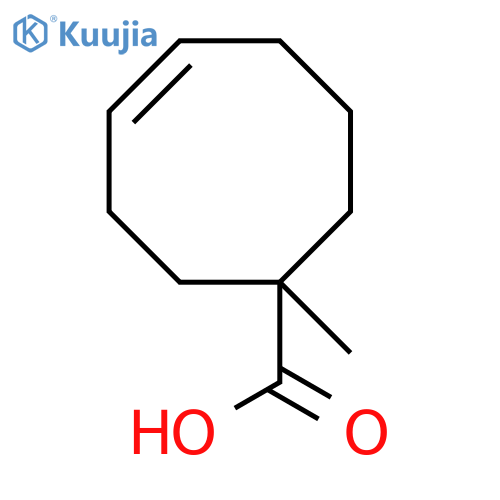 (Z)-1-Methylcyclooct-4-enecarboxylic acid structure