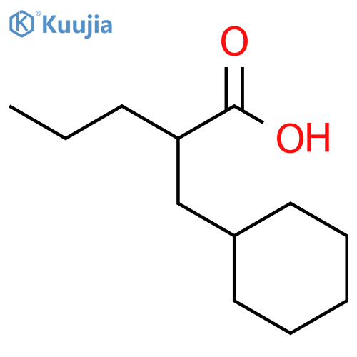 2-(cyclohexylmethyl)pentanoic acid structure