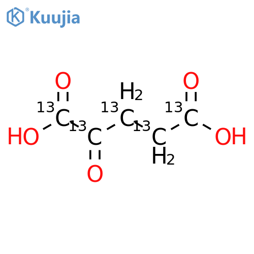 Alpha-Ketoglutaric Acid-13C5 structure