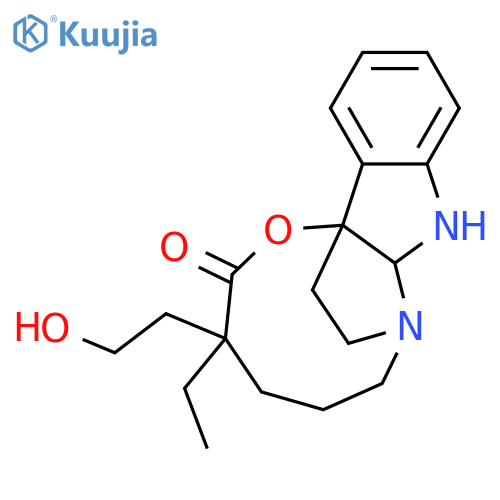 7,12b-Ethano-2H-[1,4]oxazonino[3,2-b]indol-2-one, 3-ethyl-3,4,5,6,7a,8-hexahydro-3-(2-hydroxyethyl)-, (3R,7aR,12bS)- (9CI) structure