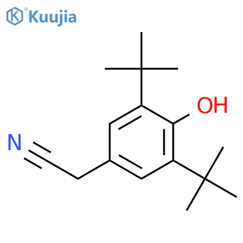 3,5-Di-tert-butyl-4-hydroxyphenylacetonitrile structure