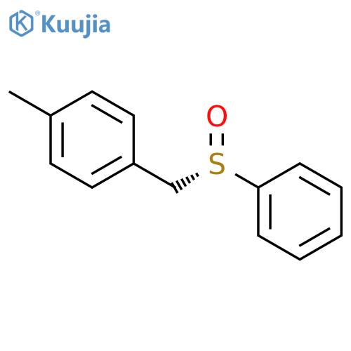 Benzene, 1-methyl-4-[[(S)-phenylsulfinyl]methyl]- structure