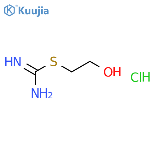 2-(carbamimidoylsulfanyl)ethan-1-ol hydrochloride structure