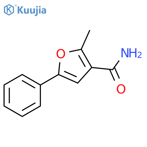 2-Methyl-5-phenyl-furan-3-carboxylic acid amide structure