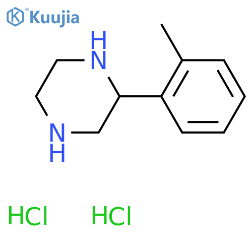 2-(2-Methylphenyl)piperazine dihydrochloride structure
