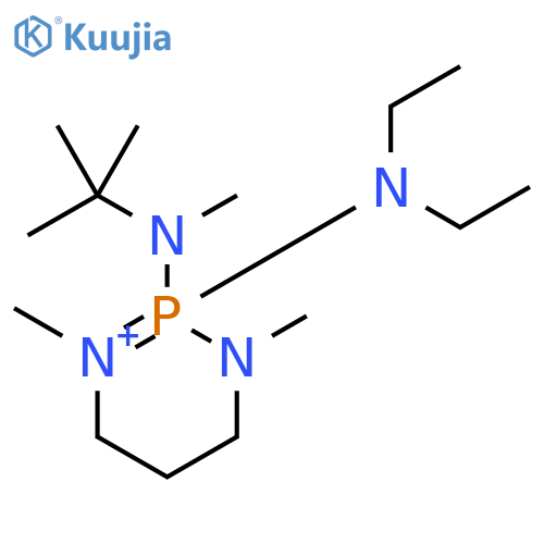 1,3,2-Diazaphosphorinium, 2-(diethylamino)-2-[(1,1-dimethylethyl)methylamino]-2,2,3,4,5,6-hexahydro-1,3-dimethyl- (9CI) structure