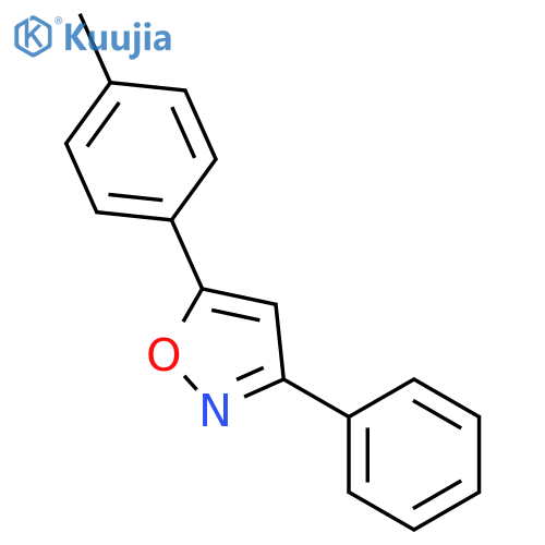 Isoxazole,5-(4-methylphenyl)-3-phenyl- structure