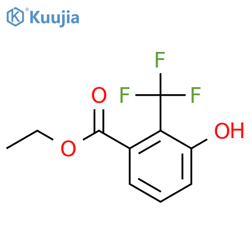 Ethyl 3-hydroxy-2-(trifluoromethyl)benzoate structure