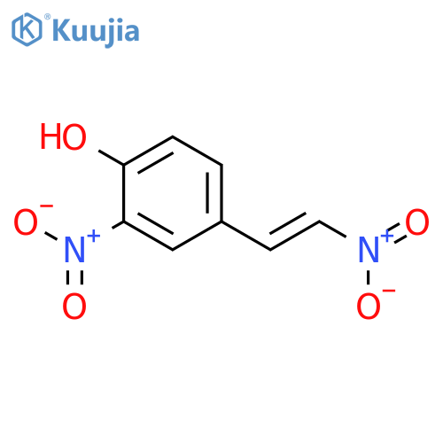 Phenol, 2-nitro-4-[(1E)-2-nitroethenyl]- structure