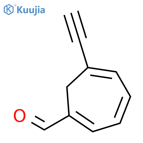 1,3,5-Cycloheptatriene-1-carboxaldehyde, 6-ethynyl- (9CI) structure