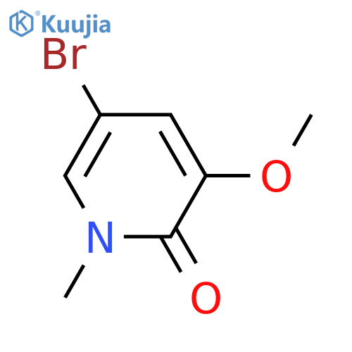 5-bromo-3-methoxy-1-methyl-1,2-dihydropyridin-2-one structure