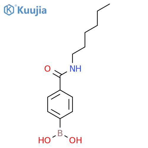 (4-(Hexylcarbamoyl)phenyl)boronic acid structure