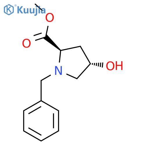 (2R,4S)-1-Benzyl-4-Hydroxy-pyrrolidine-2-carboxylic acid methyl ester structure