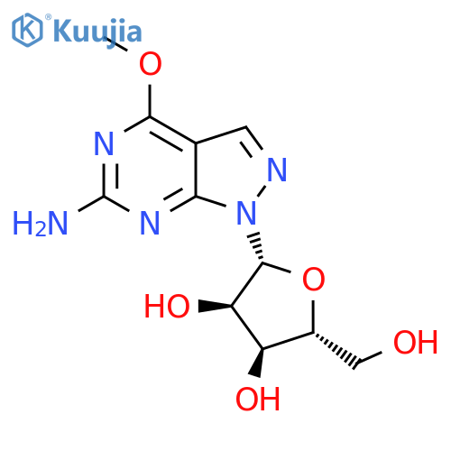(2R,3R,4S,5R)-2-(6-Amino-4-methoxy-1H-pyrazolo[3,4-d]pyrimidin-1-yl)-5-(hydroxymethyl)tetrahydrofuran-3,4-diol structure
