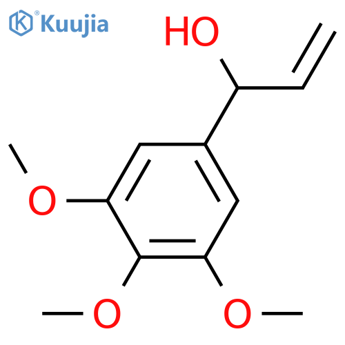 Benzenemethanol, α-ethenyl-3,4,5-trimethoxy-, (αS)- structure