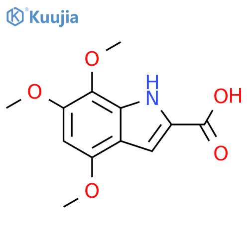 4,6,7-trimethoxy-1H-indole-2-carboxylic acid structure