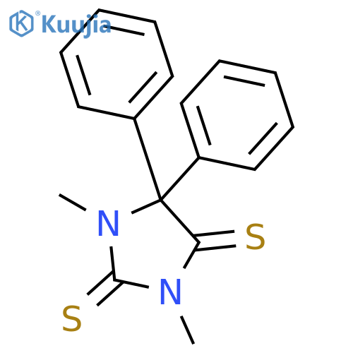 2,4-Imidazolidinedithione,1,3-dimethyl-5,5-diphenyl- structure