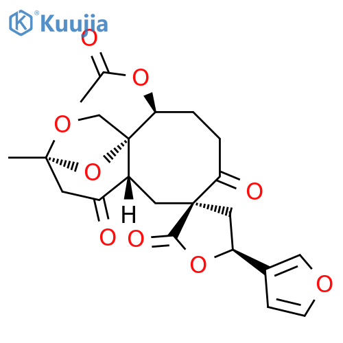 Spiro[1H-3,11a-epoxycyclooct[c]oxepin-7(3H),3'(2'H)-furan]-2',5,8(4H,9H)-trione,11-(acetyloxy)-5'-(3-furanyl)hexahydro-3-methyl-, (3S,3'R,5'S,5aS,11S,11aR)-(9CI) structure