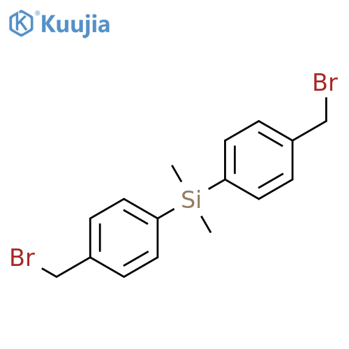 SILANE, BIS[4-(BROMOMETHYL)PHENYL]DIMETHYL- structure