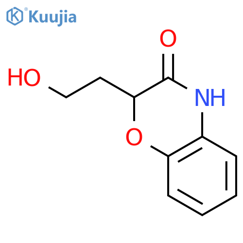 2H-1,4-Benzoxazin-3(4H)-one, 2-(2-hydroxyethyl)- structure