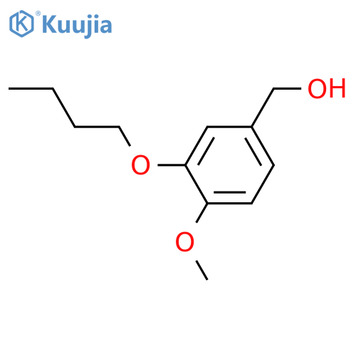 (3-butoxy-4-methoxyphenyl)methanol structure