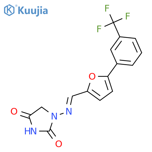 2,4-Imidazolidinedione,1-[[[5-[3-(trifluoromethyl)phenyl]-2-furanyl]methylene]amino]- structure