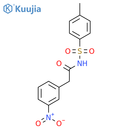 Benzeneacetamide, N-[(4-methylphenyl)sulfonyl]-3-nitro- structure