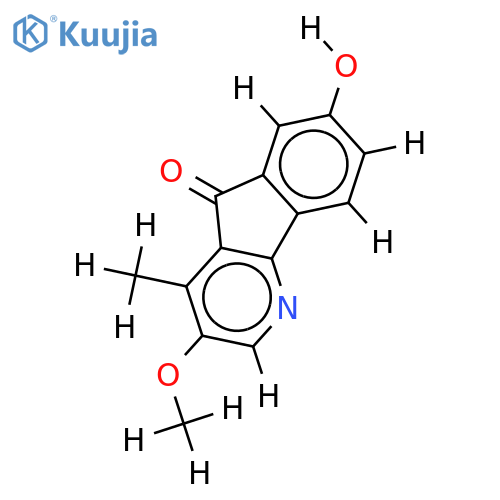 3-Me ether-3,7-Dihydroxy-4-methyl-5H-indeno[1,2-b]pyridin-5-one structure