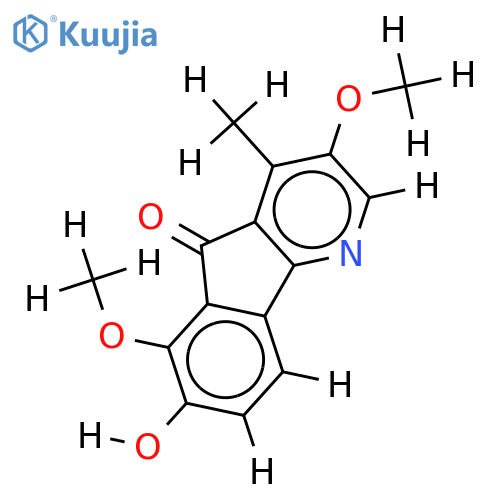 3,6-Di-Me ether-3,6,7-Trihydroxy-4-methyl-5H-indeno[1,2-b]pyridin-5-one,9CI structure