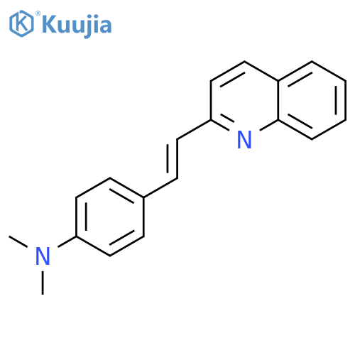 Benzenamine,N,N-dimethyl-4-[2-(2-quinolinyl)ethenyl]- structure