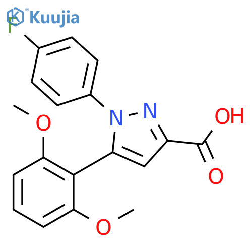 5-(2,6-Dimethoxyphenyl)-1-(4-Fluorophenyl)-1H-Pyrazole-3-Carboxylic Acid structure