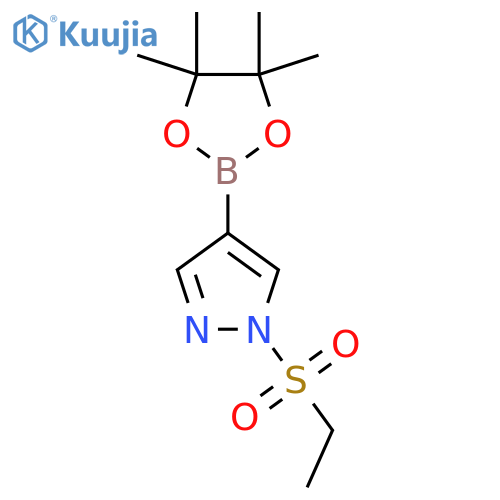 1-Ethylsulfonyl-4-(4,4,5,5-tetramethyl-1,3,2-dioxaborolan-2-yl)pyrazole structure
