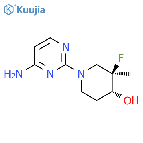 4-Piperidinol, 1-(4-amino-2-pyrimidinyl)-3-fluoro-3-methyl-, (3R,4R)-rel- structure