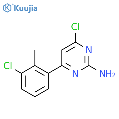 4-Chloro-6-(3-chloro-2-methylphenyl)pyrimidin-2-amine structure