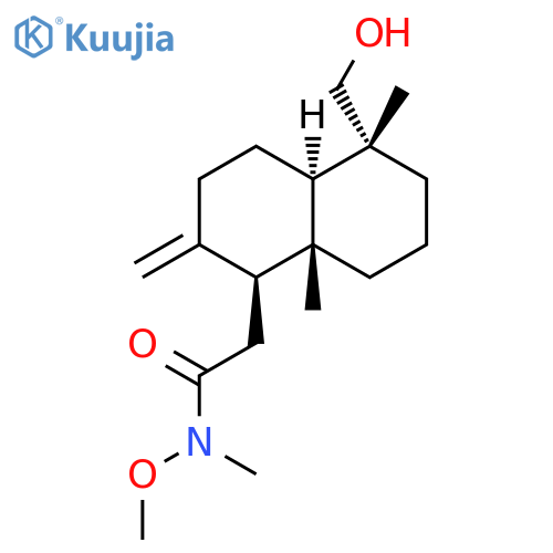 (1S,4aR,5R,8aR)-Decahydro-5-(hydroxymethyl)-N-methoxy-N,5,8a-trimethyl-2-methylene-1-naphthaleneacetamide structure