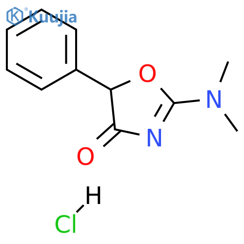 4(5H)-Oxazolone, 2-(dimethylamino)-5-phenyl-,hydrochloride (1:1) structure