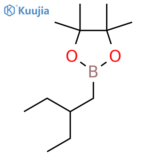 2-(2-ethylbutyl)-4,4,5,5-tetramethyl-1,3,2-dioxaborolane structure