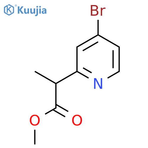methyl 2-(4-bromopyridin-2-yl)propanoate structure